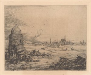 Widok na miasto z meczetami autorstwa Marius Bauer