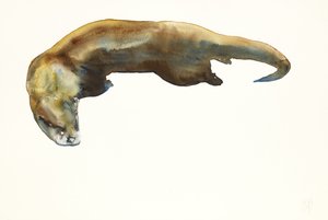 Złoto, akwarela na papierze (2014) autorstwa Mark Adlington