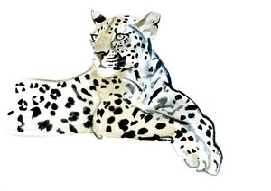 Poise, 2015, (akwarela na papierze) autorstwa Mark Adlington
