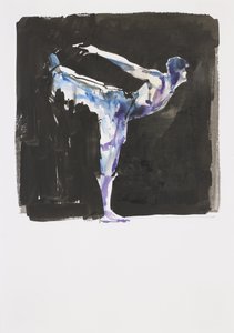 Scena (atrament i wc na papierze) autorstwa Mark Adlington