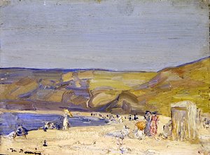 Runswick Bay (olej na panelu)