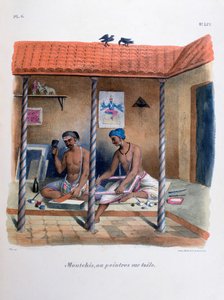 Malarze tkanin, 1828 autorstwa Marlet et Cie