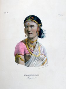 Bajadera tancerka, 1828 autorstwa Marlet et Cie