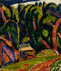 Czerwone drzewo autorstwa Marsden Hartley