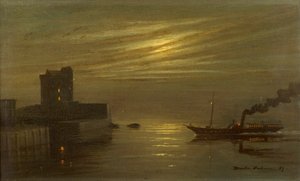 Zamek Broughty - Scena Księżyca