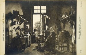 Wnętrze kuchni, pocz. XX w. (pocztówka)