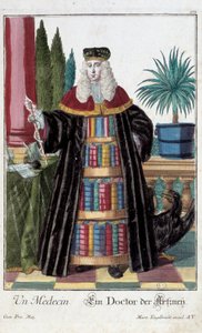 Metier: Lekarz. Grawer autorstwa Martina Engelbrechta (1684-1756), w „Nowym zespole habilles manewrów” XVIII w., Niemcy. Paryż, Sztuka Dekoracyjna autorstwa Martin Engelbrecht