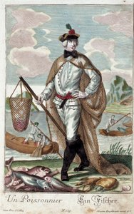 Metier: Drzewo ryb. Grawer autorstwa Martina Engelbrechta (1684-1756), w „Nowym zespole habilles manewrów” XVIII w., Niemcy. Paryż, Sztuka Dekoracyjna autorstwa Martin Engelbrecht