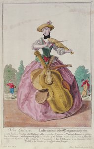 The Instrument Maker, ok. 1735, wydany w Augsburgu autorstwa Martin Engelbrecht