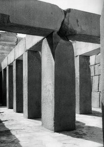 Granitowa świątynia, Giza, Egipt, 1937