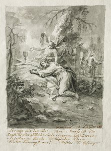 Chrystus na Górze Oliwnej autorstwa Martin Johann Schmidt