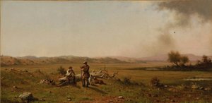 Odpoczynek myśliwych autorstwa Martin Johnson Heade