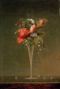 Martwa natura z kieliszkiem do wina, 1860 autorstwa Martin Johnson Heade