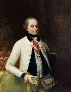 Nikolaus I, książę Esterházy 1714-1790 w mundurze swojego węgierskiego pułku piechoty nr 33