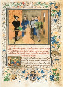 Walka między cnotą a fortuną, wiersz Martina Le Franca zamówiony przez Philippe