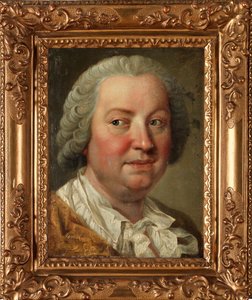 Autoportret - Obraz Martina van Meytensa Młodszego (1695-1770), olej na płótnie, 36x26,5 cm - Autoportret, Olej na płótnie Martina van Meytensa Młodszego - Kolekcja prywatna