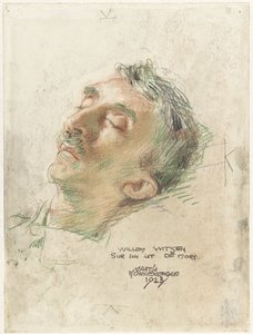 Willem Witsen na łożu śmierci Willem Witsen sur son lit de mort (tytuł na obiekcie)