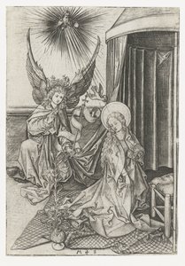 zwiastowanie autorstwa Martin Schongauer