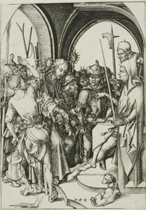 Chrystus przed Annaszem autorstwa Martin Schongauer