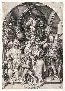 Chrystus ukoronowany cierniem. autorstwa Martin Schongauer