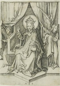 Chrystus na tronie autorstwa Martin Schongauer