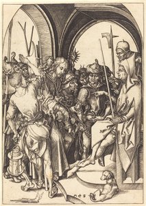 Chrystus przed Annaszem autorstwa Martin Schongauer