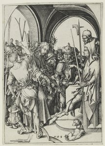 Chrystus przed Annaszem autorstwa Martin Schongauer