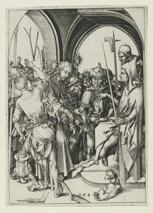 Chrystus przed Annaszem, koniec XV w. autorstwa Martin Schongauer