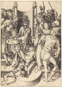 Chrystus przed Piłatem autorstwa Martin Schongauer