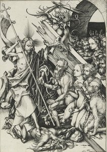 Chrystus w Otchłani, koniec XV wieku autorstwa Martin Schongauer