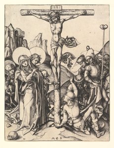 Ukrzyżowanie, ca. 1435-1491. autorstwa Martin Schongauer