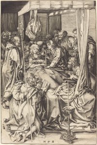 Śmierć Dziewicy autorstwa Martin Schongauer