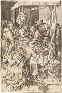 Śmierć Dziewicy autorstwa Martin Schongauer