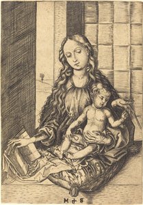 Madonna z papugą autorstwa Martin Schongauer