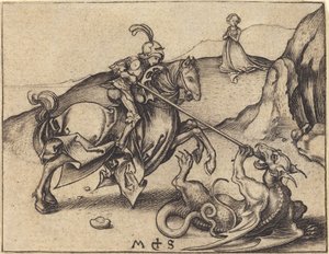 Święty Jerzy autorstwa Martin Schongauer
