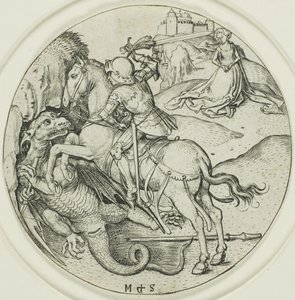 Święty Jerzy autorstwa Martin Schongauer
