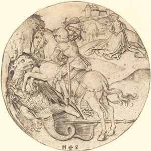 Święty Jerzy i Smok autorstwa Martin Schongauer
