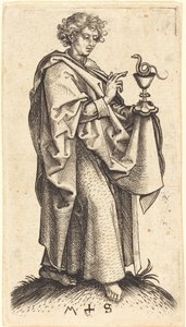 Św. Jan Ewangelista autorstwa Martin Schongauer