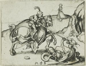 Święty Jerzy autorstwa Martin Schongauer