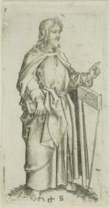 Święty Juda, od Apostołów autorstwa Martin Schongauer