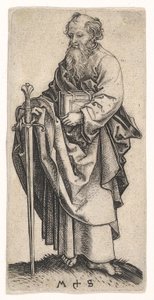 św. Paweł, ca. 1435-1491. autorstwa Martin Schongauer