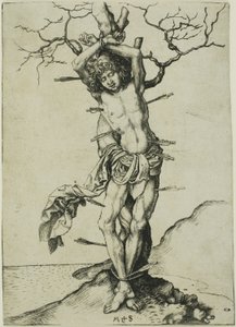 Św. Sebastiana autorstwa Martin Schongauer