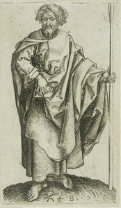 Święty Tomasz z Apostołów autorstwa Martin Schongauer