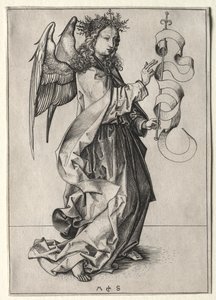Anioł Zwiastowania. autorstwa Martin Schongauer