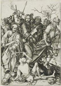 Zdrada Chrystusa, z „Pasji” autorstwa Martin Schongauer