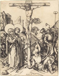 Ukrzyżowanie autorstwa Martin Schongauer