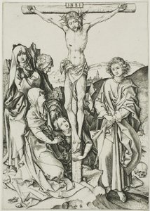 Ukrzyżowanie, z „Pasji” autorstwa Martin Schongauer