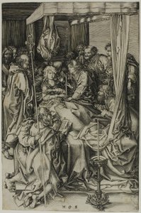 Śmierć Dziewicy autorstwa Martin Schongauer