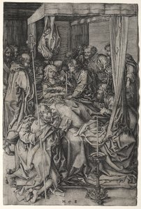 Śmierć Dziewicy autorstwa Martin Schongauer