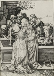 Złożenie do grobu, koniec XV wieku autorstwa Martin Schongauer